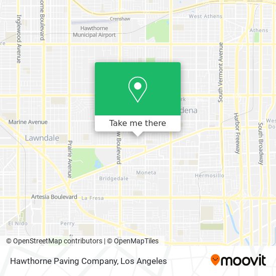 Hawthorne Paving Company map