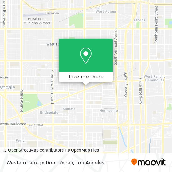 Mapa de Western Garage Door Repair