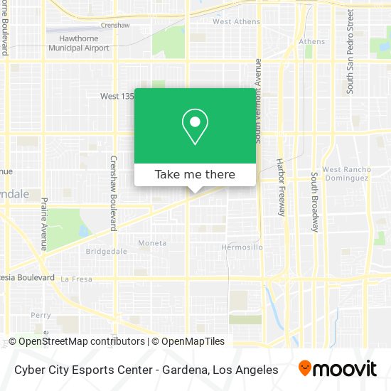 Mapa de Cyber City Esports Center - Gardena