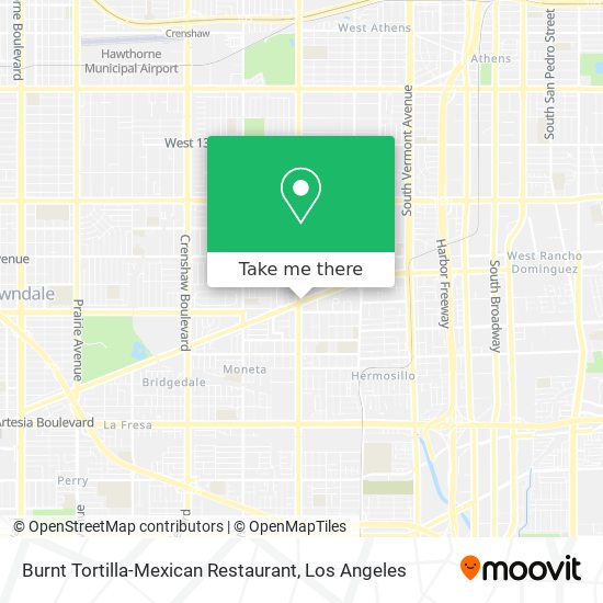 Mapa de Burnt Tortilla-Mexican Restaurant