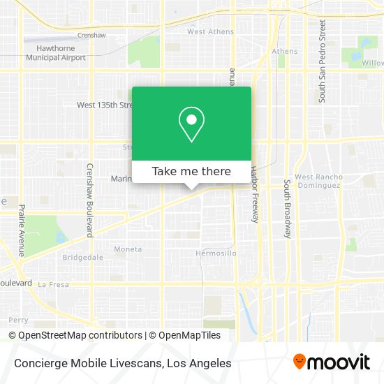 Mapa de Concierge Mobile Livescans
