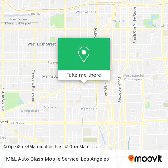 M&L Auto Glass Mobile Service map