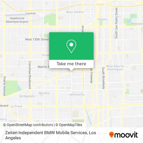 Mapa de Zeiten Independent BMW Mobile Services