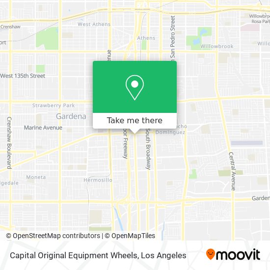 Mapa de Capital Original Equipment Wheels