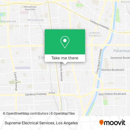 Supreme Electrical Services map