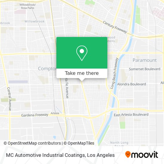 MC Automotive Industrial Coatings map