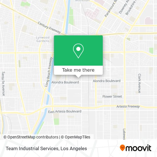 Team Industrial Services map