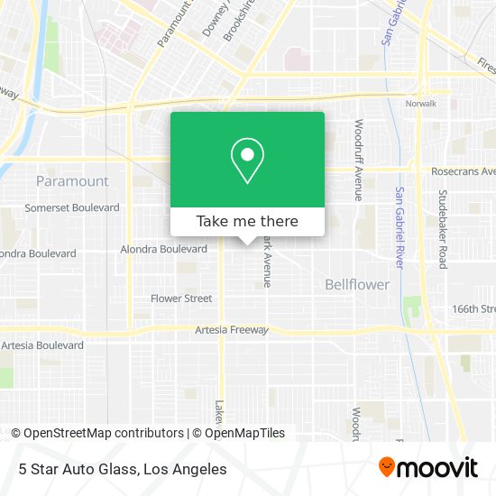 5 Star Auto Glass map