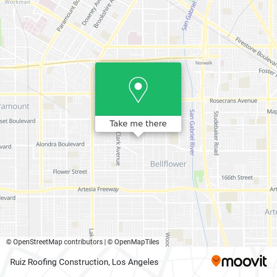 Ruiz Roofing Construction map