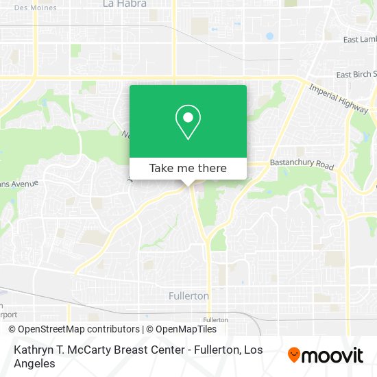 Kathryn T. McCarty Breast Center - Fullerton map