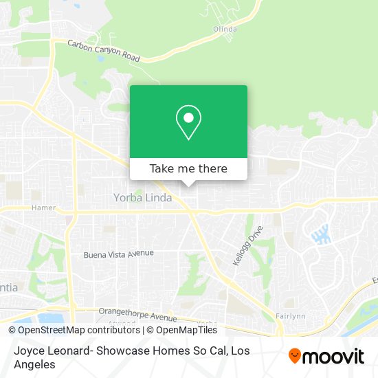 Mapa de Joyce Leonard- Showcase Homes So Cal