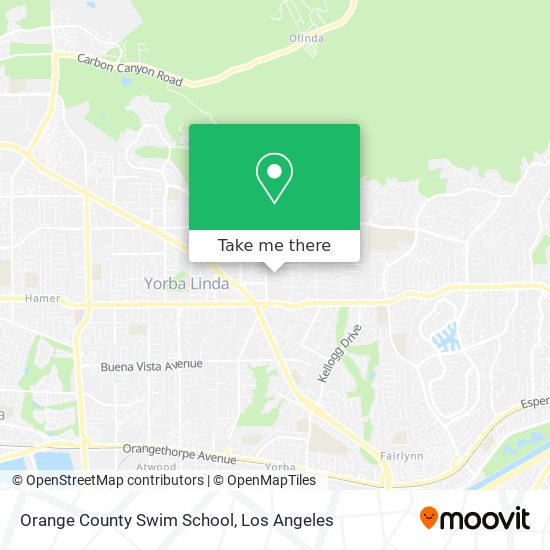 Orange County Swim School map