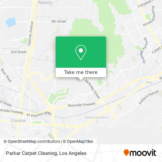 Parkar Carpet Cleaning map