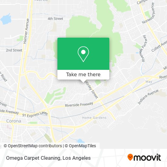 Omega Carpet Cleaning map