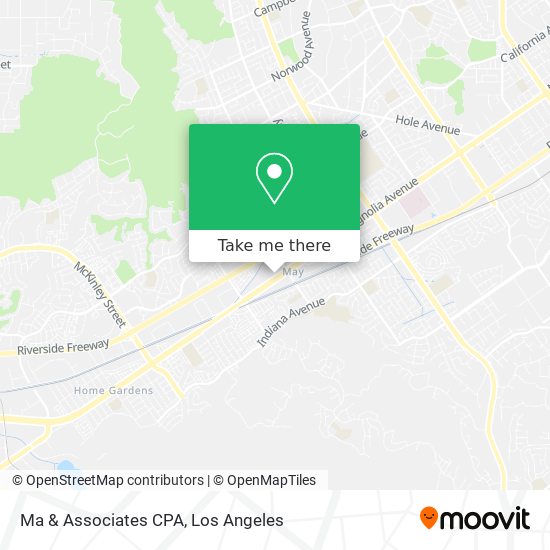 Ma & Associates CPA map