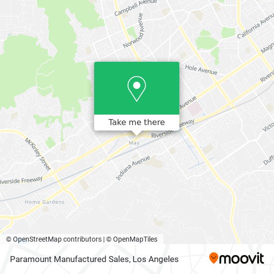 Paramount Manufactured Sales map
