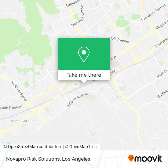 Novapro Risk Solutions map