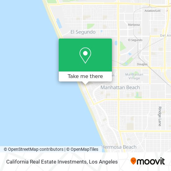 California Real Estate Investments map