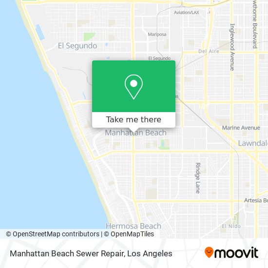 Manhattan Beach Sewer Repair map
