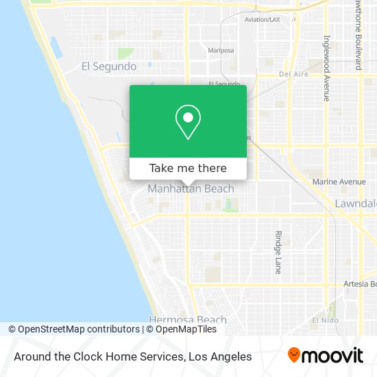 Around the Clock Home Services map