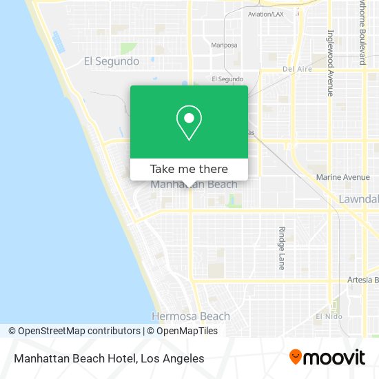 Manhattan Beach Hotel map