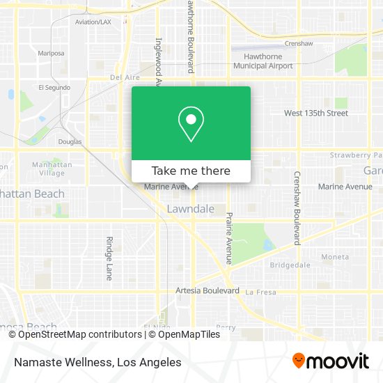 Namaste Wellness map