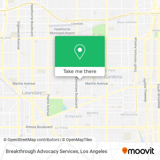 Mapa de Breakthrough Advocacy Services