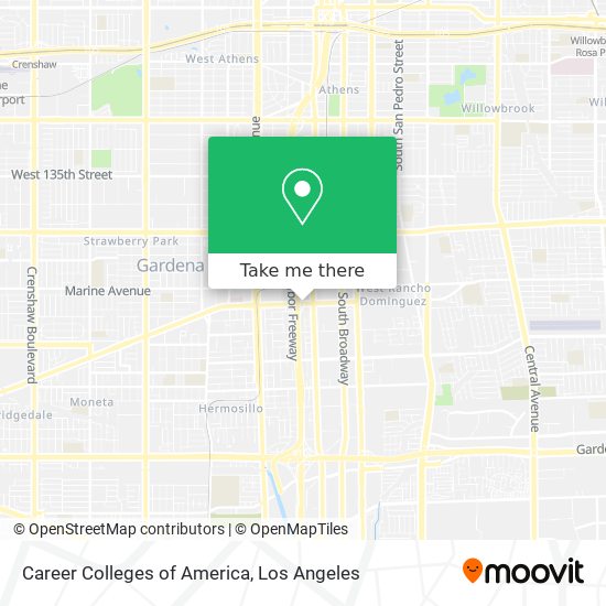 Career Colleges of America map