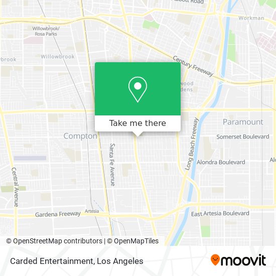 Carded Entertainment map