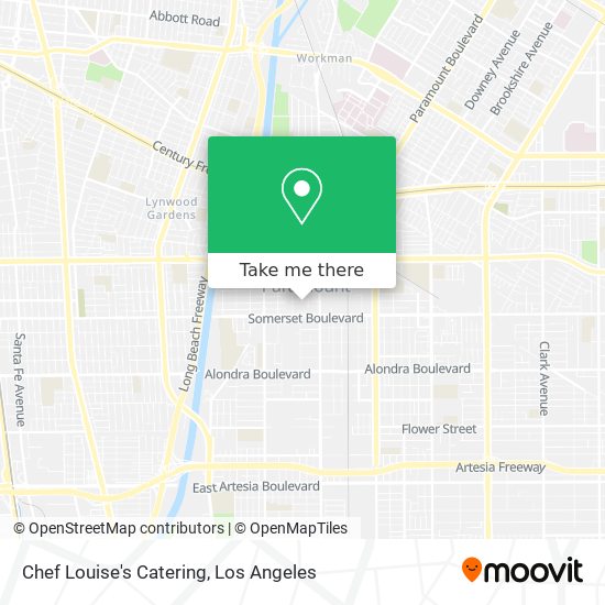 Chef Louise's Catering map