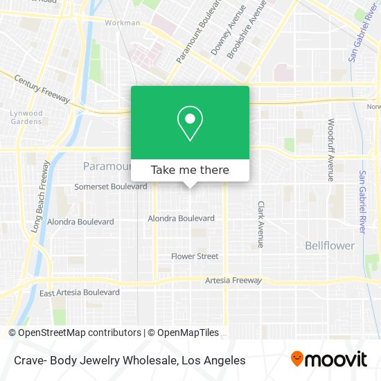 Crave- Body Jewelry Wholesale map