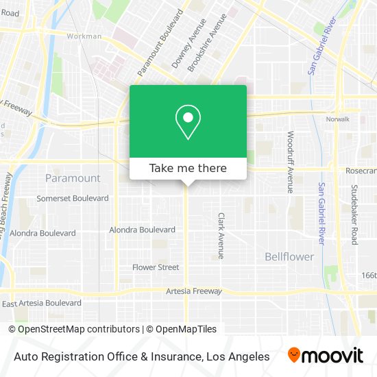 Auto Registration Office & Insurance map