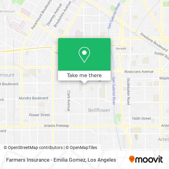 Farmers Insurance - Emilia Gomez map