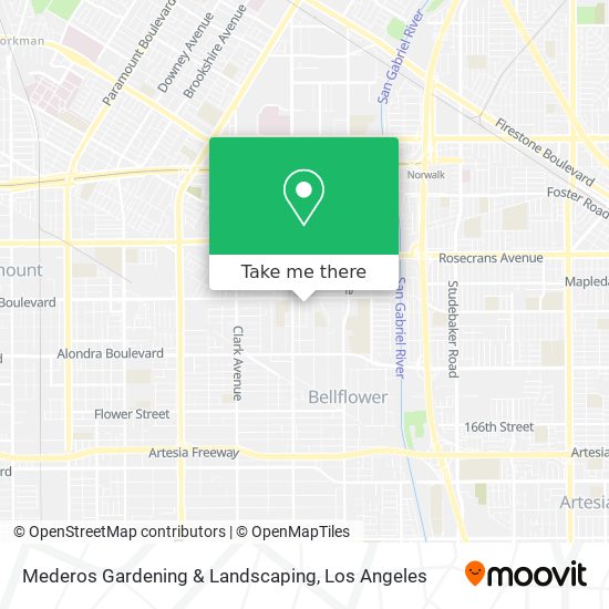 Mederos Gardening & Landscaping map