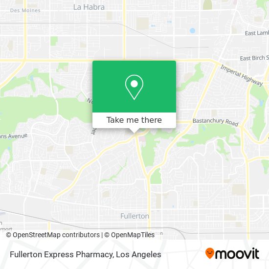 Fullerton Express Pharmacy map