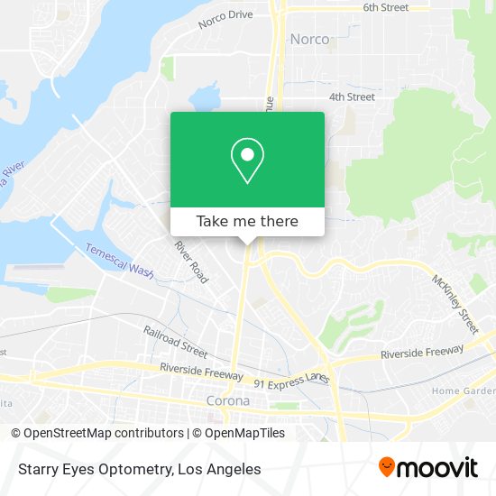 Starry Eyes Optometry map