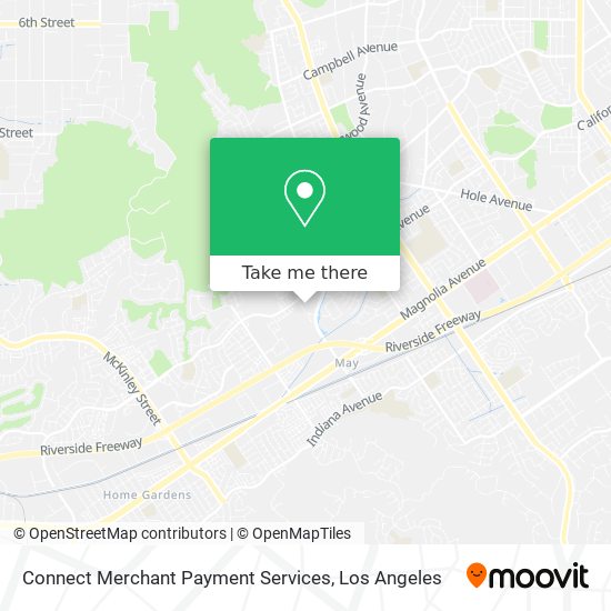 Connect Merchant Payment Services map