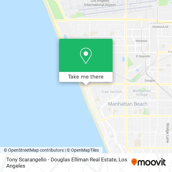 Mapa de Tony Scarangello - Douglas Elliman Real Estate