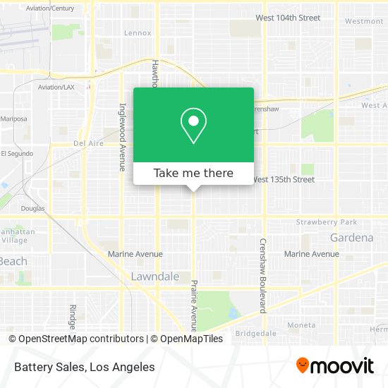 Battery Sales map