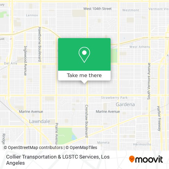 Collier Transportation & LGSTC Services map