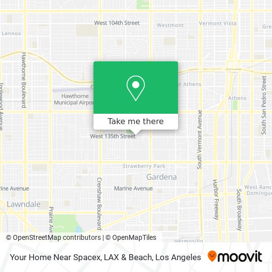 Mapa de Your Home Near Spacex, LAX & Beach