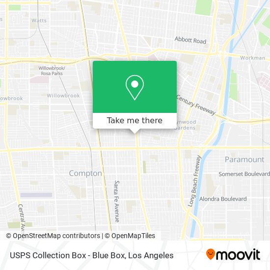 USPS Collection Box - Blue Box map