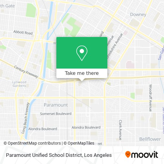 Mapa de Paramount Unified School District