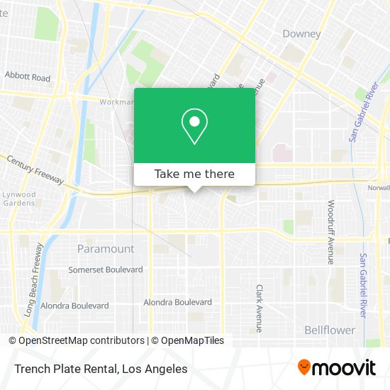 Trench Plate Rental map