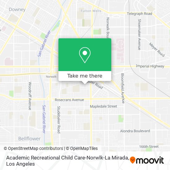 Academic Recreational Child Care-Norwlk-La Mirada map