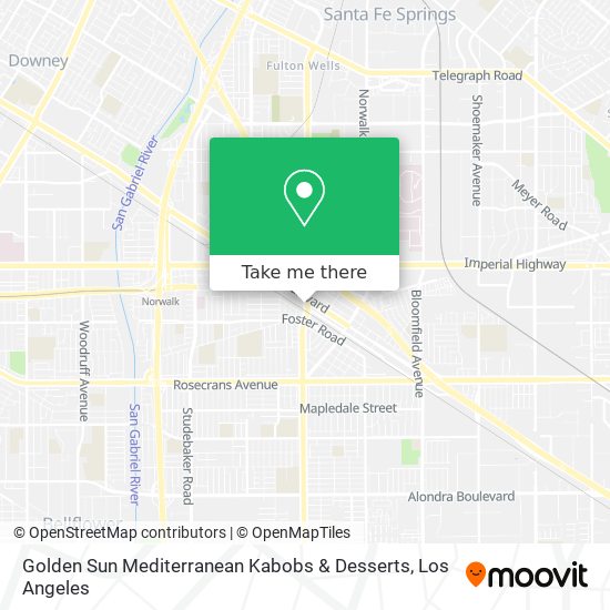 Golden Sun Mediterranean Kabobs & Desserts map