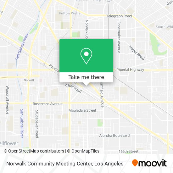 Norwalk Community Meeting Center map