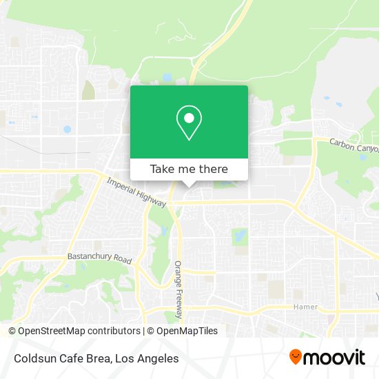 Coldsun Cafe Brea map