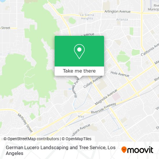 German Lucero Landscaping and Tree Service map