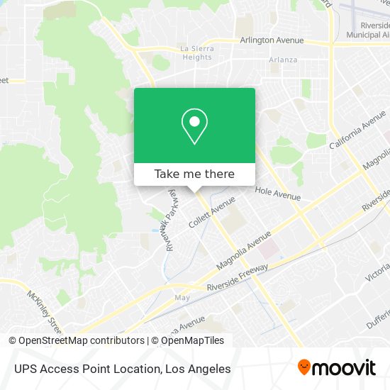 UPS Access Point Location map